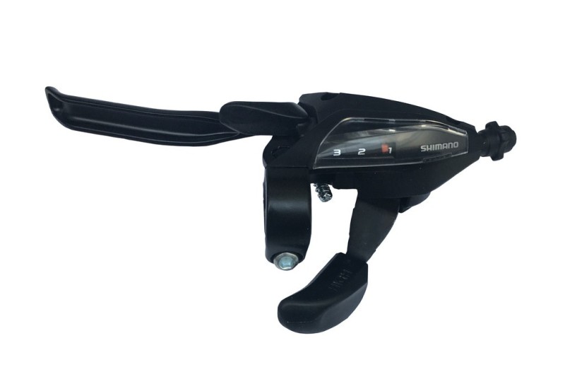 Shimano Rad+brzdová páčka ST-EF 500 4-prstá 3-st. levá,V-Brake,1800mm,čierna