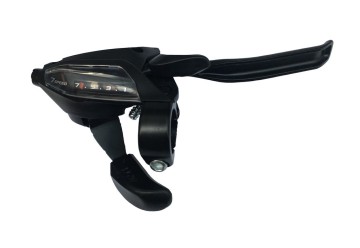 Shimano Rad+brzdová páčka ST-EF 500 4-prstá 7-st. pravá,V-Brake,2050mm,čierna