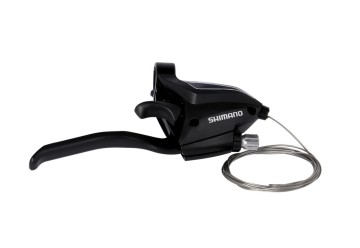 Shimano Rad+brzdová páčka ST-EF 500 4-prstá 8-st. pravá,V-Brake,2050mm,čierna