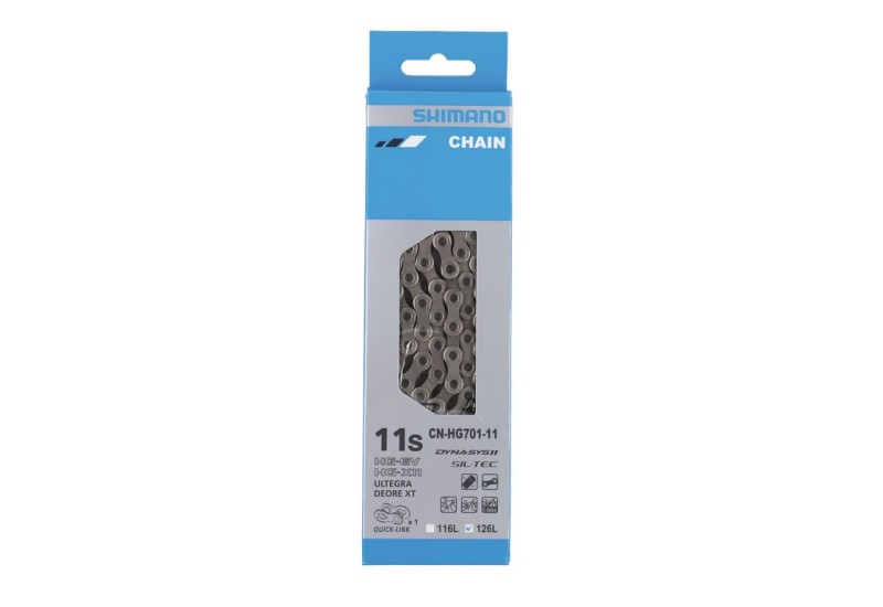 Shimano reťaz CN-HG 701, 126 článkov, pre 11 rýchlostí, strieborná, ICNHG70111126Q Shimano reťaz CN-HG 701, 126 článkov, pre 11 rýchlostí, strieborná, ICNHG70111126Q