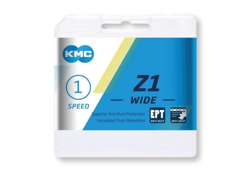 KMC reťaz Z1 Wide EPT 1/2" x 1/8", 112 článkov, EPT strieborná, BZ1WEP112 KMC reťaz Z1 Wide EPT 1/2" x 1/8", 112 článkov, EPT strieborná, BZ1WEP112