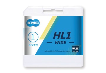 KMC reťaz KMC HL1 Wide 1/2" x 1/8", 100 článkov, pre 1 rýchlosť, strieborná, BHL1WN100