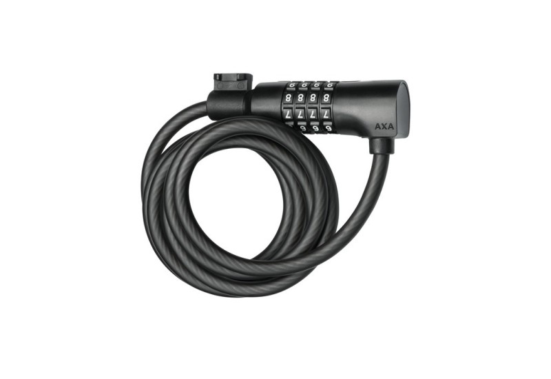 AXA lanový zámok na bicykel Resolve čierna Délka 180cm Ø8mm čierna