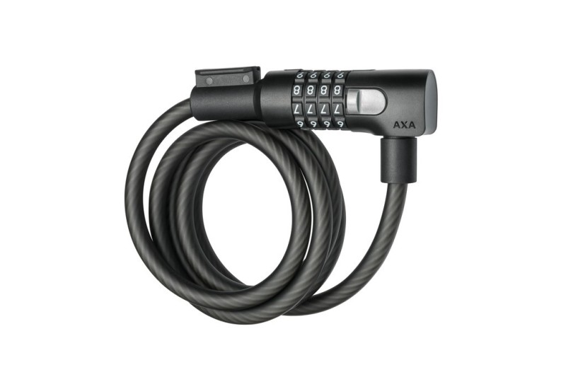 AXA lanový zámok na bicykel Resolve čierna Délka 150cm Ø10mm čierna