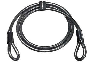 Trelock doplnkové lano pre zámok na bicykel ZS čierna ZS 180/180/12, čierna, 180cm