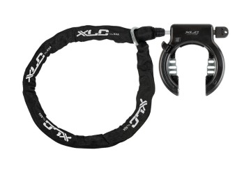 XLC rámový zámok na bicykle LO-F02 Fantomas 2 čierna + reťaz