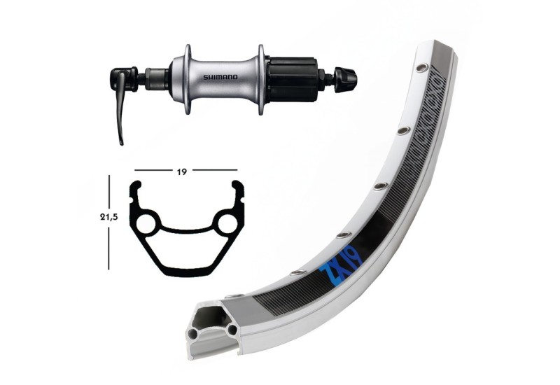Bike-Parts zapletené koleso  28x1.75AceraT3000 Kass.8-f.SSP36d