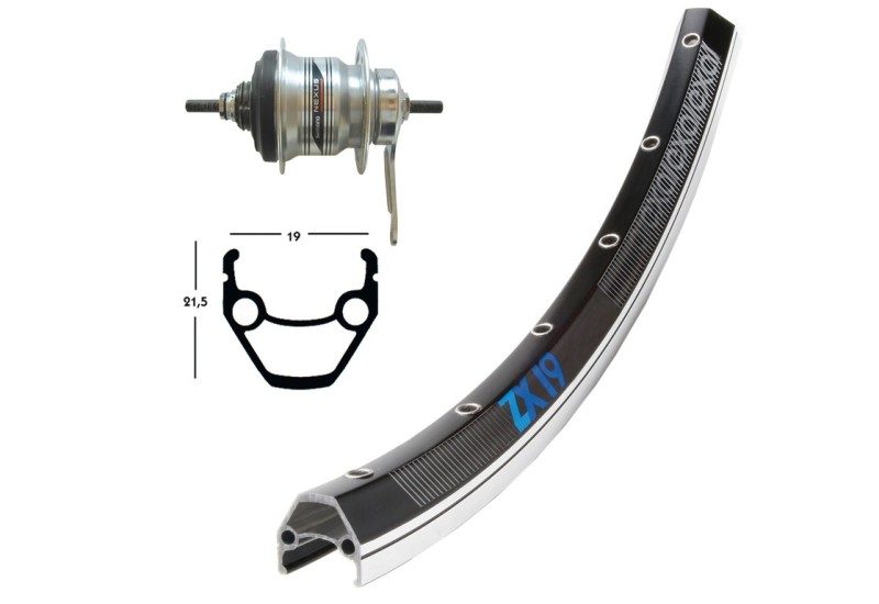 Bike-Parts zapletené koleso 28 X 1.75 SHIM. 7-prevodu 36 dier 2146564100