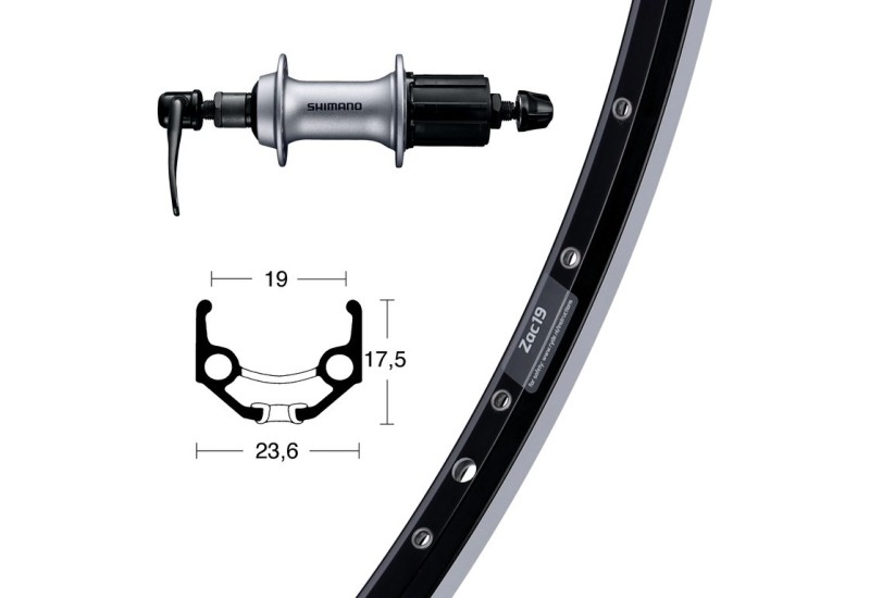 Bike-Parts Z.kol.28x1.75AceraT3000kaz.8st.rychl.36d