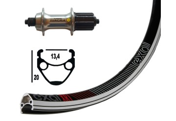 Bike-Parts zapletené koleso 13-622 Tiagra 8/9-st. QR. 32 der 6,5