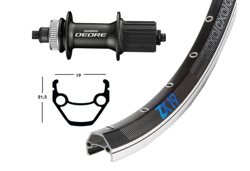 Bike-Parts zapletené koleso  26x1.75 Deore 615 Centerl.crn36d