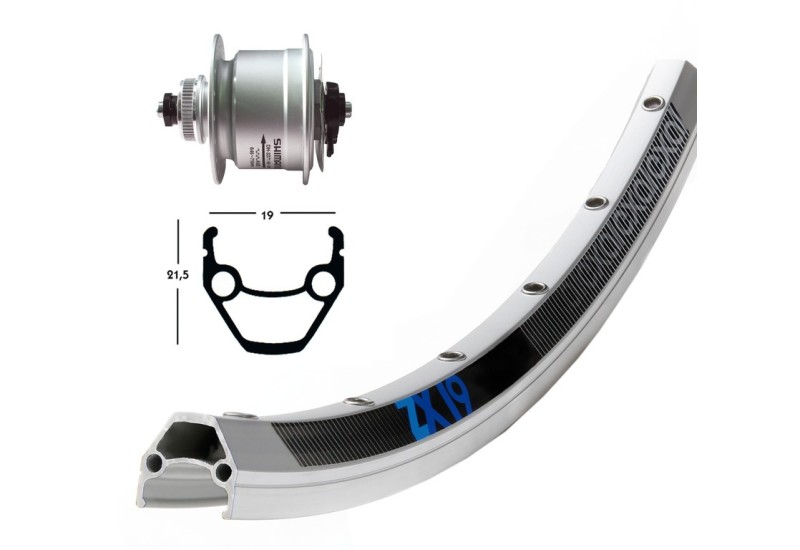 Bike-Parts predné koleso  28x1.75 dyn.v náb.DH3D72QR 36der