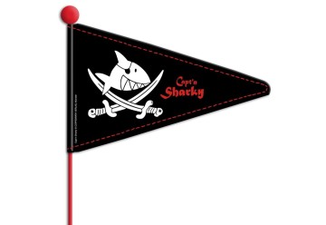 Vlajecka na tyci Capt`n Sharky