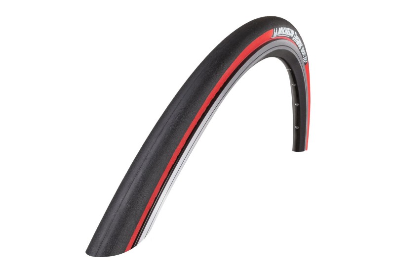 Plášť DYNAMIC SPORT 700x23C (23-622) 33TPI 290g červený pás
