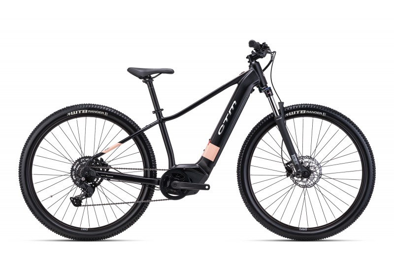 RUBY GX 29 - matná čierna / lesklá staroružová L (18) 2025