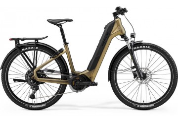 Merida trekingový elektrobicykel eSPRESSO CC 500 EQ matná trblietavá zlatá(čierny) 2024