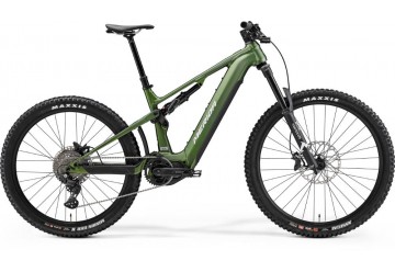Merida celoodpružený horský elektrobicykel eONE-SIXTY 675 matný zelený(biely) 2024