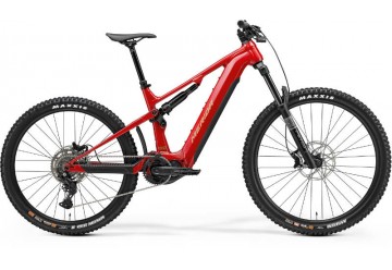 Merida celoodpružený horský elektrobicykel eONE-SIXTY 400 červený 2025