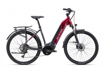 CTM dámsky mestský elektrobicykel METRIC GX 1.0 - matná čierna / bordovofialová 2025