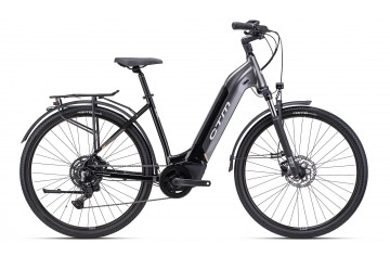 CTM dámsky mestský elektrobicykel METRIC GX 2.0 - čierna / sivohnedá perleť 2025