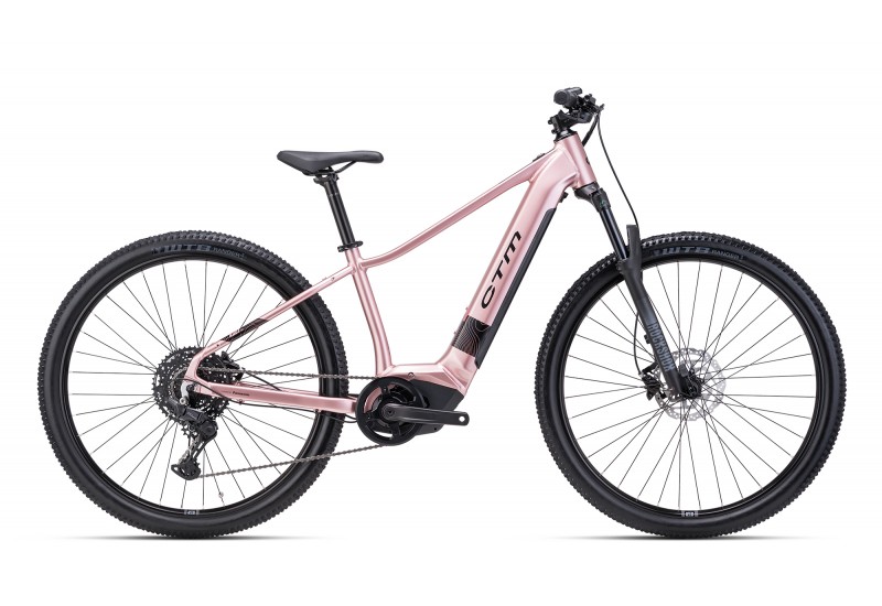 CTM dámsky horský elektrobicykel RUBY GX PRO 29 - staroružová perleť 2025