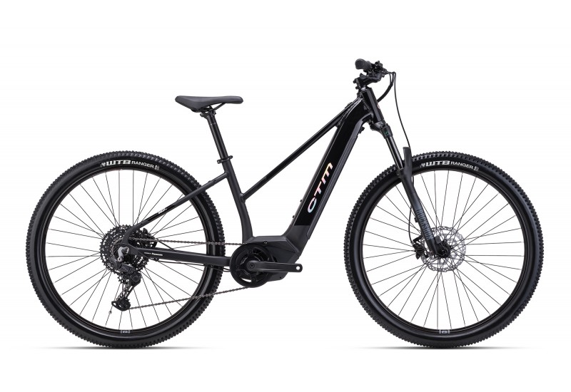 CTM dámsky horský elektrobicykel ROXXY GX PRO - lesklá čierna / matná čierna 2025
