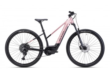 CTM dámsky horský elektrobicykel ROXXY GX PRO - matná čierna / staroružová perleť 2025