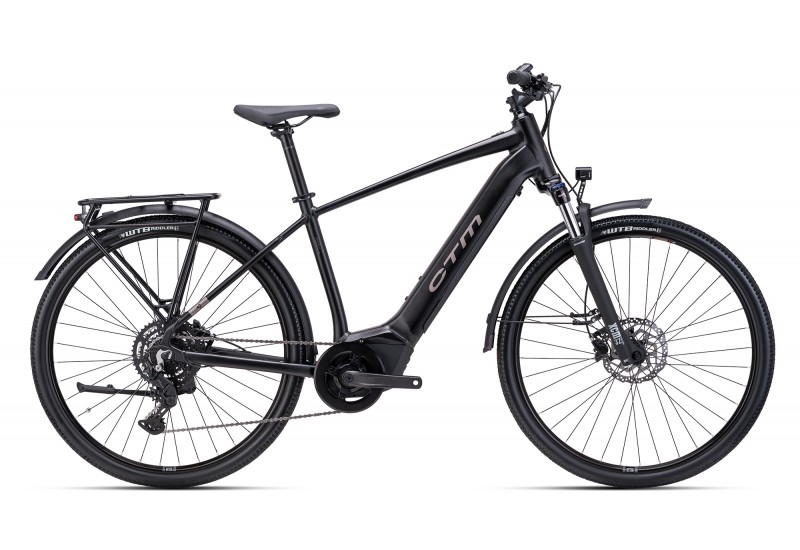 CTM trekingový elektrobicykel SENZE GX Man - matná čierna / sivá 2025