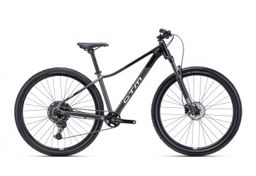CTM dámsky horský bicykel CHARISMA 4.0 - matná kovová čierna / lesklá čierna 2025