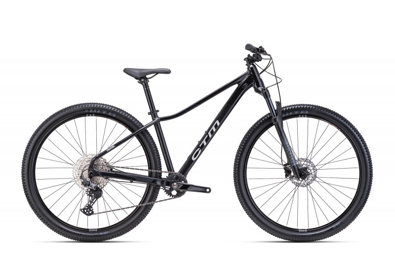 CTM dámsky horský bicykel CHARISMA 7.0 - matná čierna / lesklá čierna 2025