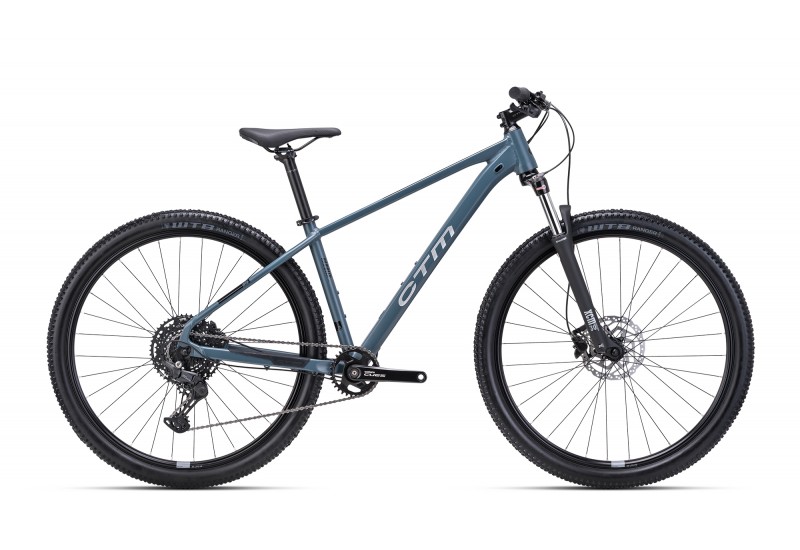 CTM horský bicykel RAMBLER 3.0 - matná sivomodrá / lesklá čierna 2025