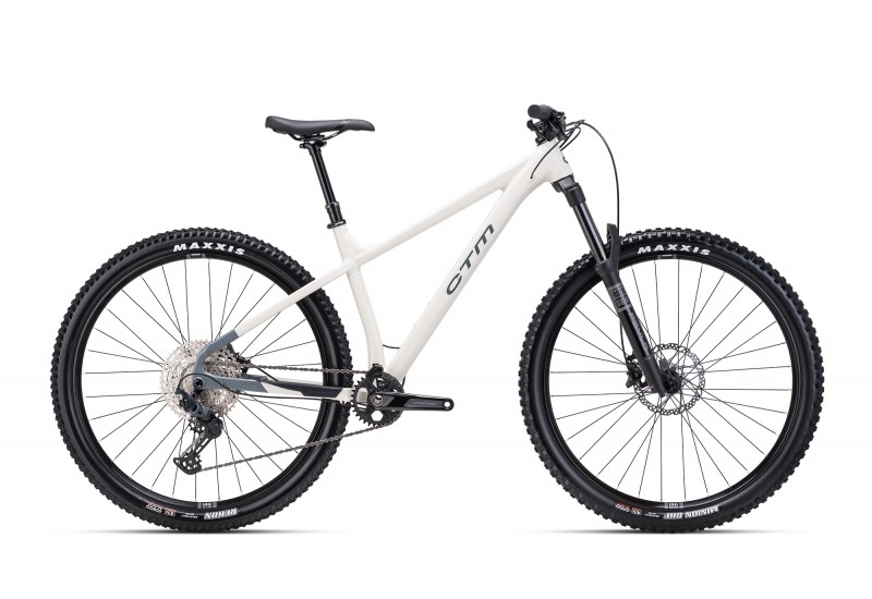 CTM horský bicykel ZEPHYR PRO - lesklá sivá / slonovinová 2025