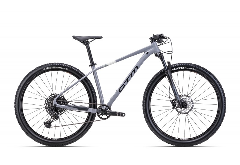 CTM horský bicykel RASCAL 1.0 - lesklá sivá / matná čierna 2025