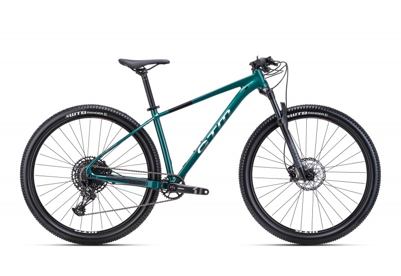 CTM horský bicykel RASCAL 1.0 - tmavozelená / striebornochrómová 2025