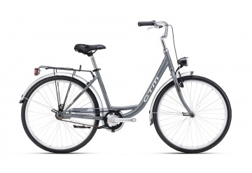 CTM dámsky mestský bicykel OLIVIA 1.0 - sivomodrá / sivá 17 (430) 2025