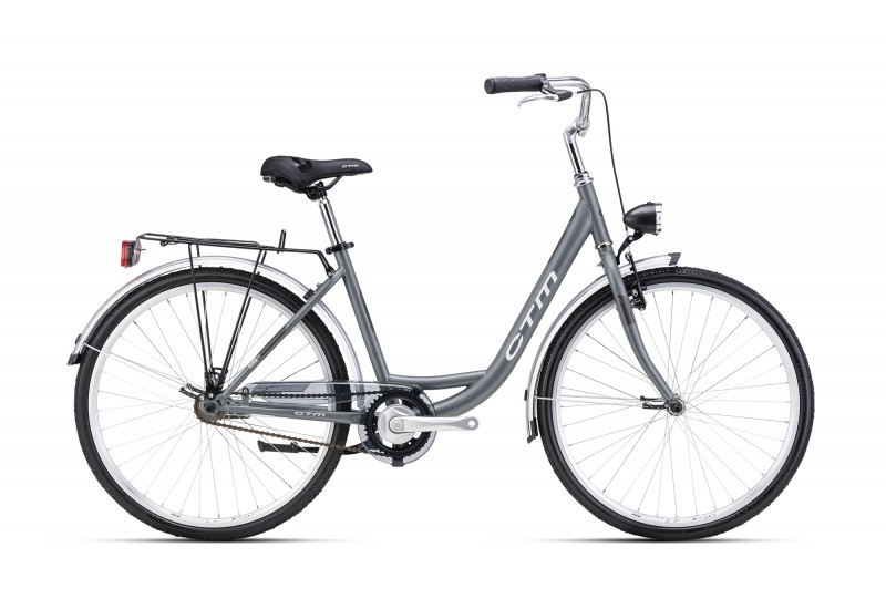 CTM dámsky mestský bicykel OLIVIA 1.0 - sivomodrá / sivá 17 (430) 2025