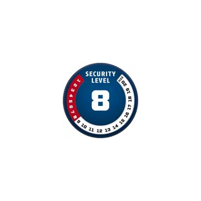 275A yellow Zámok na kotúč s alarmom